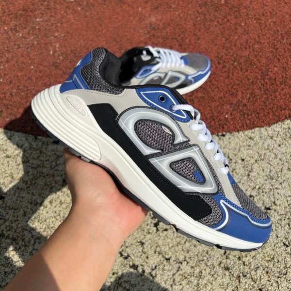 DIOR B30 MICROFIBER Black White Blue(39-45) - Image 3