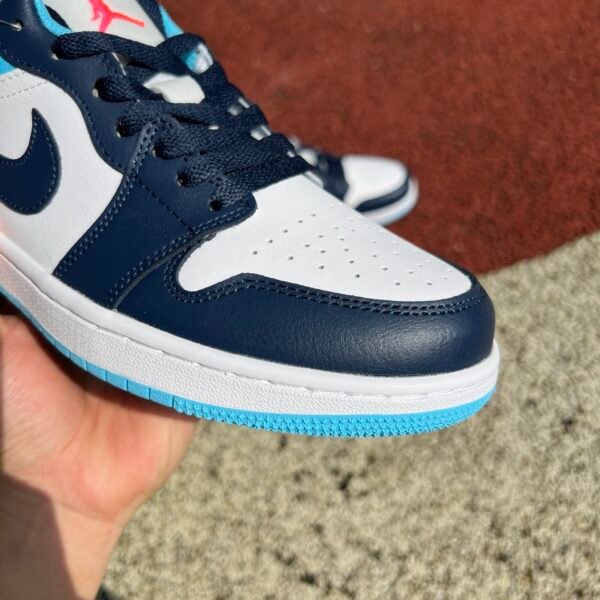 AIR JORDAN 1 LOW WHITE BLUE BLANC BLEU(36-47.5) - Image 7