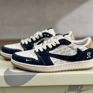 Travis Scott x Off-White x Air Jordan 1 Low Blue(36-47.5)