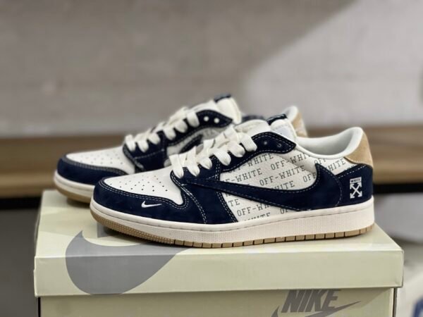 Travis Scott x Off-White x Air Jordan 1 Low Blue(36-47.5)