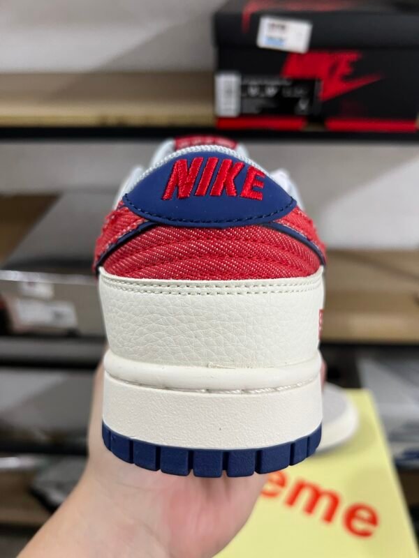 SUPREME X NIKE DUNK LOW RETRO BEIGE/BLUE/RED BEIGE/BLEU/ROUGE(36-47.5) - Image 7