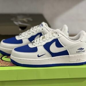 AIR FORCE 1 LOW RETRO WHITE/BLUE-WHITE BLANC/BLANC/NOIR(36-47.5)