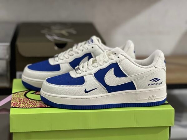 AIR FORCE 1 LOW RETRO WHITE/BLUE-WHITE BLANC/BLANC/NOIR(36-47.5)