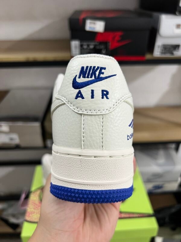 AIR FORCE 1 LOW RETRO WHITE/BLUE-WHITE BLANC/BLANC/NOIR(36-47.5) - Image 8