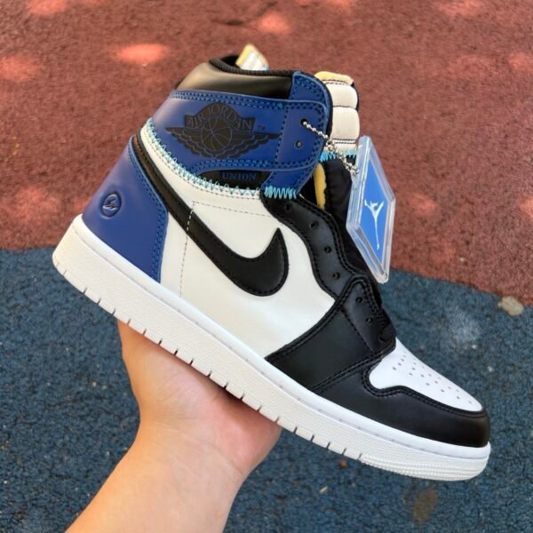 FRAGMENT X UNION X AIR JORDAN 1 HI BLACK NAVY SPORT-ROYAL NOIR MARINE SPORT-ROYAL(40-47.5) - Image 2