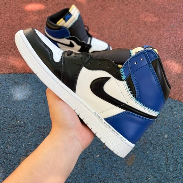 FRAGMENT X UNION X AIR JORDAN 1 HI BLACK NAVY SPORT-ROYAL NOIR MARINE SPORT-ROYAL(40-47.5) - Image 4