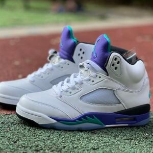 AIR JORDAN 5 RETRO OG WHITE NEW ENERALD-GRAPE ICE（40-48.5）