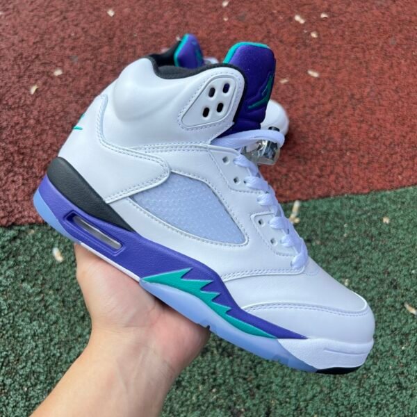 AIR JORDAN 5 RETRO OG WHITE NEW ENERALD-GRAPE ICE（40-48.5） - Image 2
