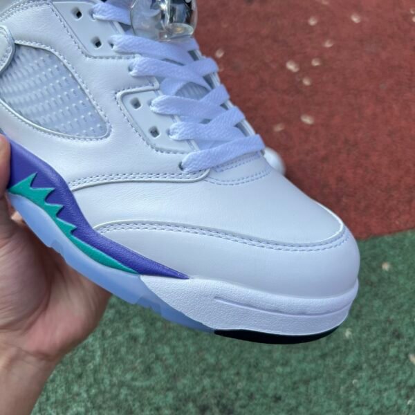AIR JORDAN 5 RETRO OG WHITE NEW ENERALD-GRAPE ICE（40-48.5） - Image 8