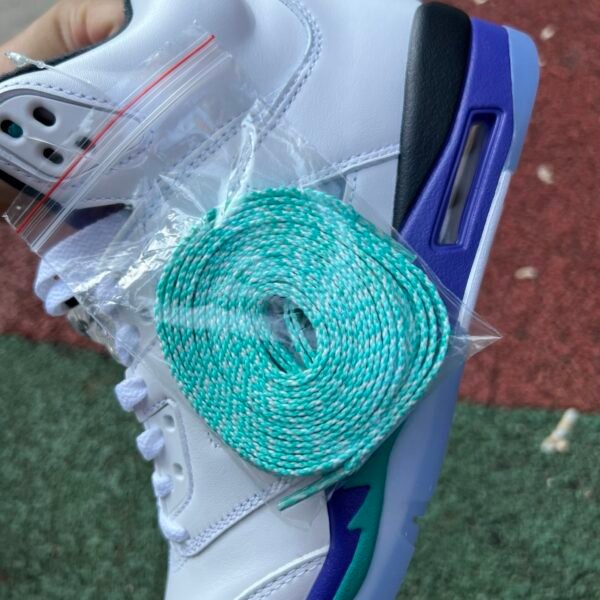 AIR JORDAN 5 RETRO OG WHITE NEW ENERALD-GRAPE ICE（40-48.5） - Image 9