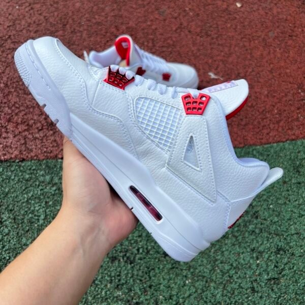 AIR JORDAN 4 RETRO SE WHITE RED BLANCROUGE(36-48.5) - Image 4