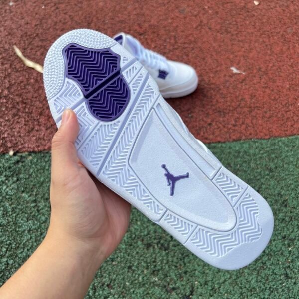 AIR JORDAN 4 RETRO WHITE COURT PURPLE(36-48.5) - Image 5