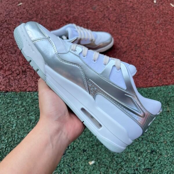 AIR JORDAN 4 RM WHITE METALLIC SILVER BLANC ARGENTMET ALLIQUE(36-48.5) - Image 4