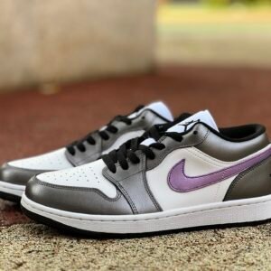 AIR JORDAN 1 LOW SE WHITE SLIVER PURPLE(36-46)