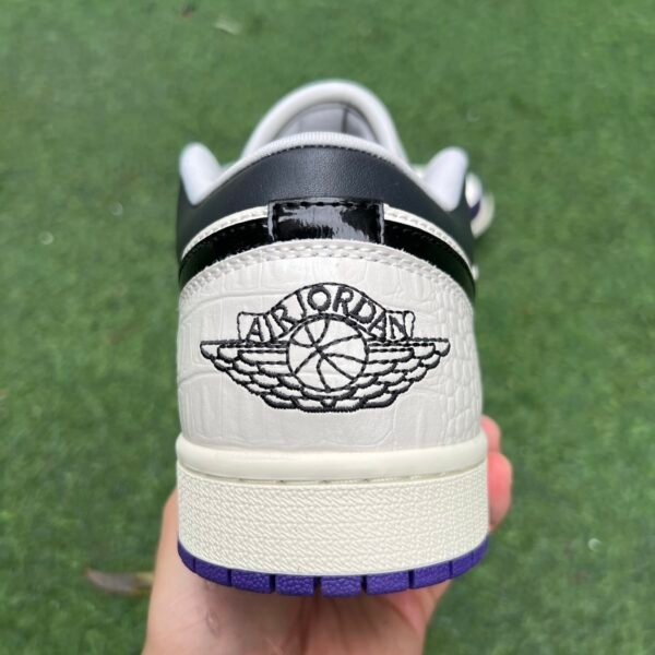 AIR JORDAN 1 LOW White Black Purple Punk(35.5-46) - Image 3