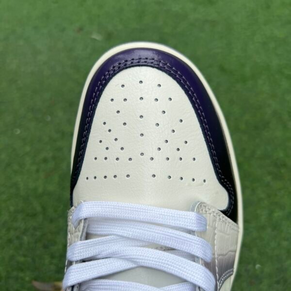 AIR JORDAN 1 LOW White Black Purple Punk(35.5-46) - Image 7