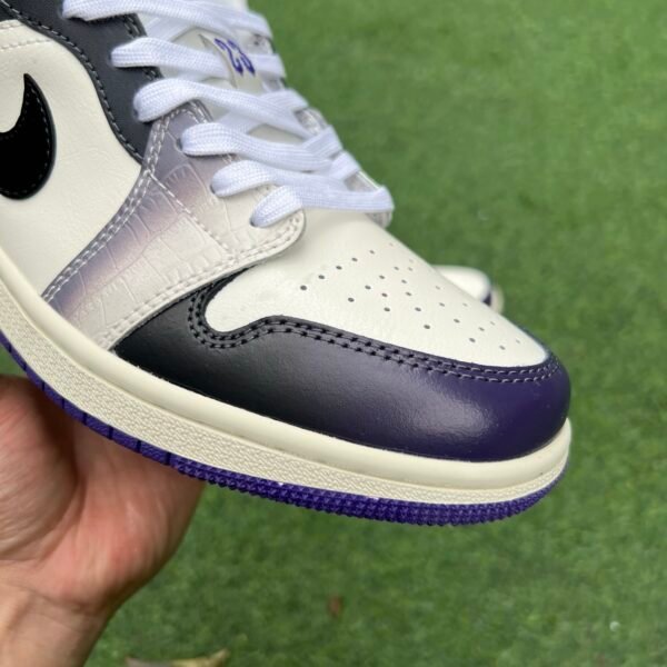 AIR JORDAN 1 LOW White Black Purple Punk(35.5-46) - Image 8