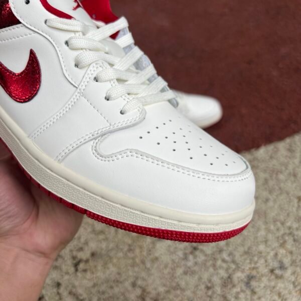 AIR JORDAN 1 LOW SE WHITE AND RED CRACKS BLANC ROUGE FISSURES(36-47.5) - Image 7