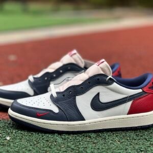 AIR JORDAN 1 RETRO LOW OG WHITE RED BLUE(36-47.5)