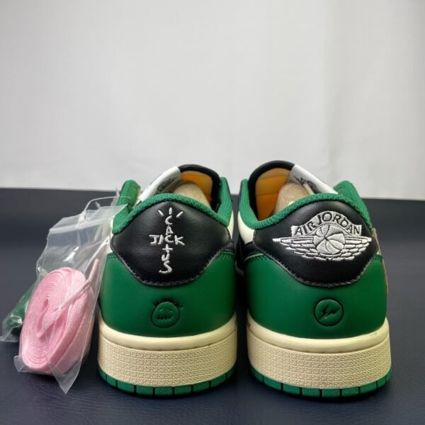 Travis Scott x NK Air Jordan 1 Low White Green Black（36-47.5） - Image 4