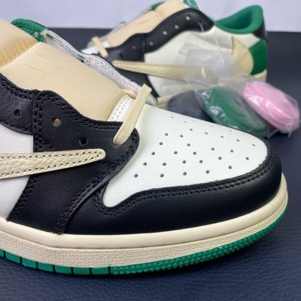 Travis Scott x NK Air Jordan 1 Low White Green Black（36-47.5） - Image 10