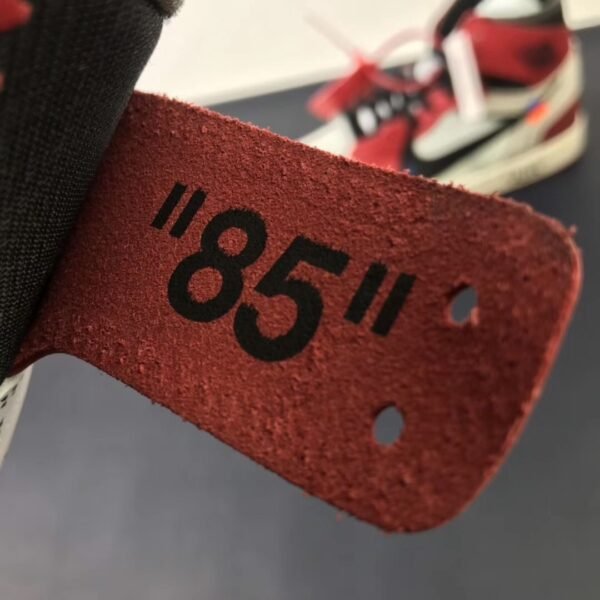 Off White x Air Jordan 1 Retro High OG Red（36-47.5） - Image 7