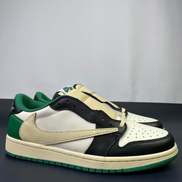 Travis Scott x NK Air Jordan 1 Low White Green Black（36-47.5） - Image 3